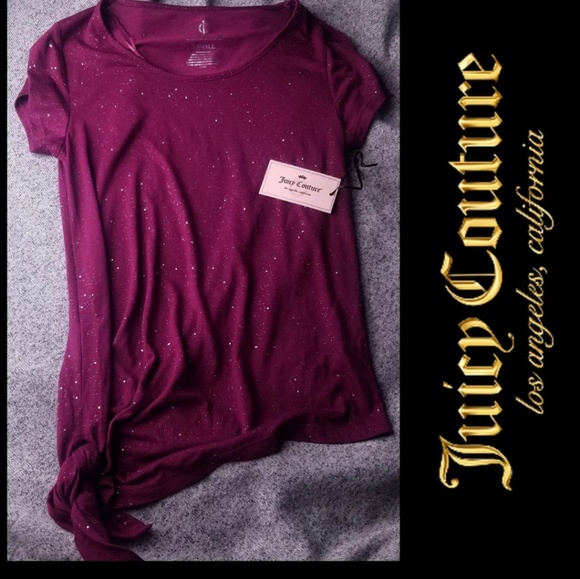 NWT! Soft & shimmery Juicy Couture tee - Picture 1 of 1